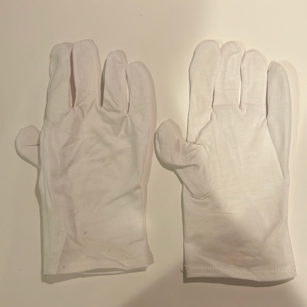 White Cotton Spa Gloves